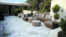 Brasil White Flagstones dikformaat 2,5-4 cm dik