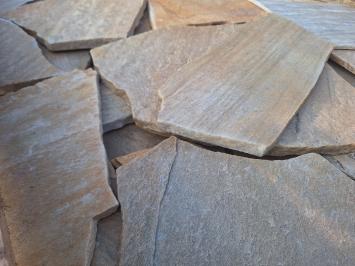 Brasil Yellow Flagstones Dun 1-2 cm dik