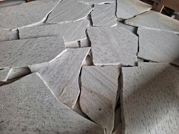 Brasil White Flagstones dun 1-1,5 cm dik